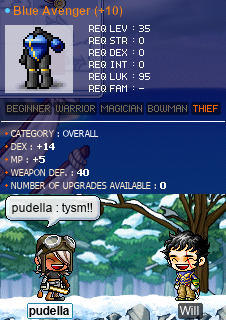 Blue Avenger (+10) from Will (pudella: tysm!!)