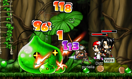 Dizz, Vajra, & pudella vs. King Slime