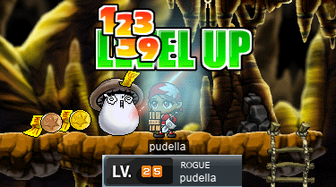 pudella hits level 25 in the Ant Tunnels