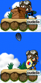 pudella collects a Coconut from a wooden crate