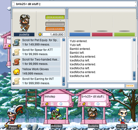 pudella’s player store: b>lv25+ dit stuff (: