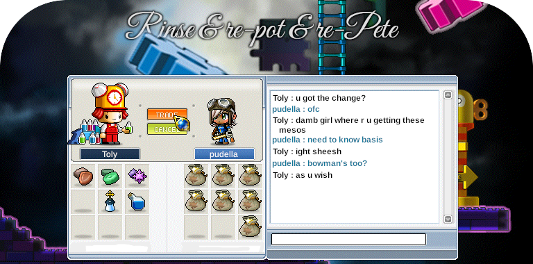 Rinse & re-pot & re-Pete