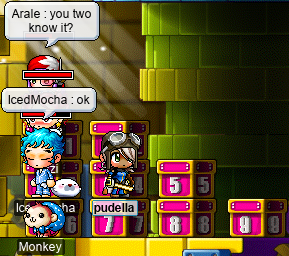 Stage 8 with a party of 4 (Arale: you two know it? / IcedMocha: ok)