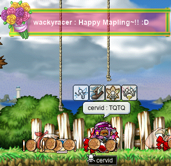 wackyracer [weather effect]: Happy Mapling~!! :D / cervid: TQTQ