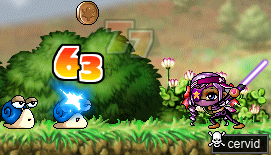 cervid Energy Bolts some Blue Snails for 77 & 63 damage