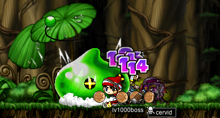 The gang vs. King Slime