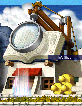 The exterior of the Lith Harbor Info Shop