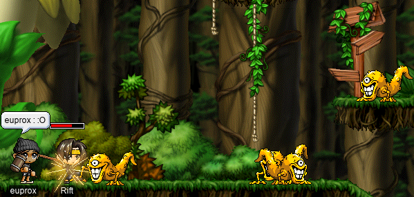 euprox & Rift arrive @ Swampy Land in a Deep Forest (euprox: :O )