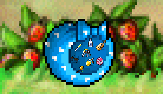 Monkey Sack with Razor, Pure Water, Guitar, keys, Brown Aviators, a bottle of oil, Pet Food, & Poo on a Stick Monkey Sack with Razor, Pure Water, Guitar, keys, Brown Aviators, a bottle of oil, Pet Food, & Poo on a Stick