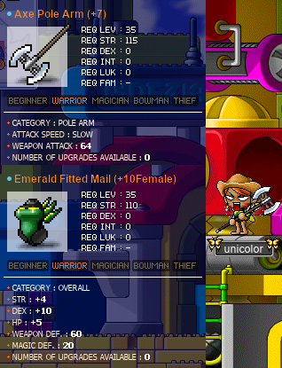 unicolor’s level 43 gear unicolor’s level 43 gear