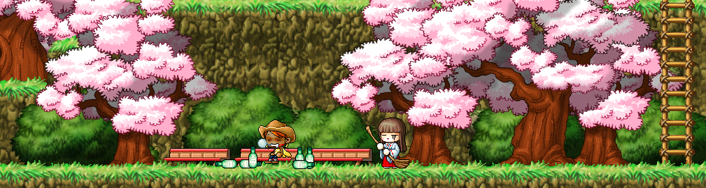 unicolor sitting on a bench drunk at Mushroom Shrine as Kino Konoko looks on disapprovingly unicolor sitting on a bench drunk at Mushroom Shrine as Kino Konoko looks on disapprovingly