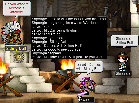 Meeting with Dances with Sitting Bull (Sitting Bull: Do you want to become a warrior?)