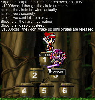 What do the barrels hold?