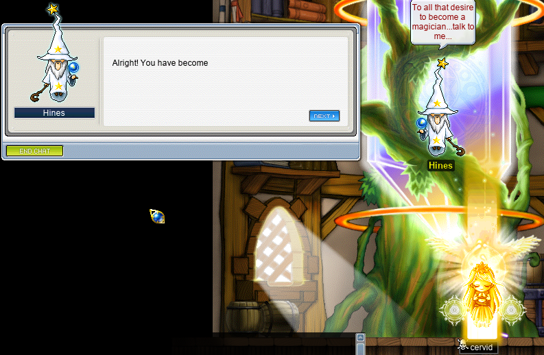 cervid advances to cleric (Hines: Alright! You have become)